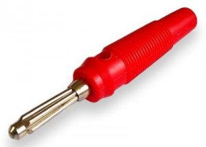 Banana plug 4mm A311 red