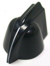 Knob (chicken) black 2300 mini, push-on 6mm