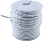 Kabel vintage biały solid core (0,55mm2)