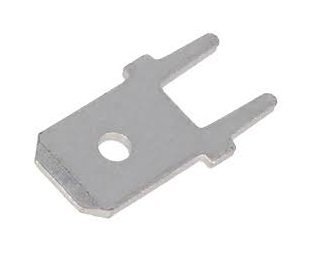 Connector male 6,3mm PCB