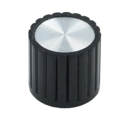 Knob fluted black Z20