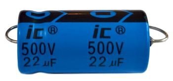 Capacitor 22uF 500V Axial Illinois