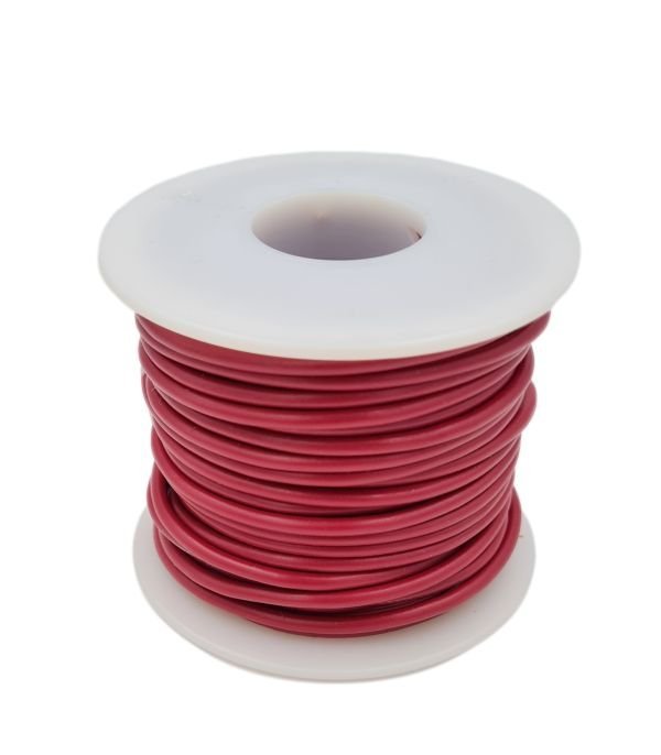 Wire copper red 18AWG (0,75mm²)