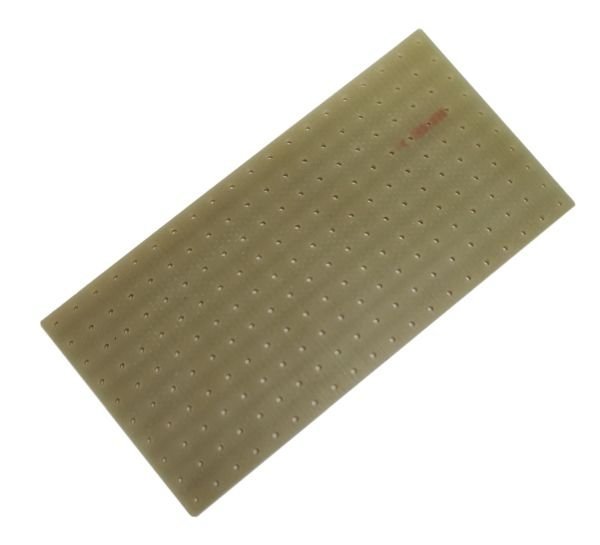 Stripboard 38x76mm, spacing 3,8mm, black