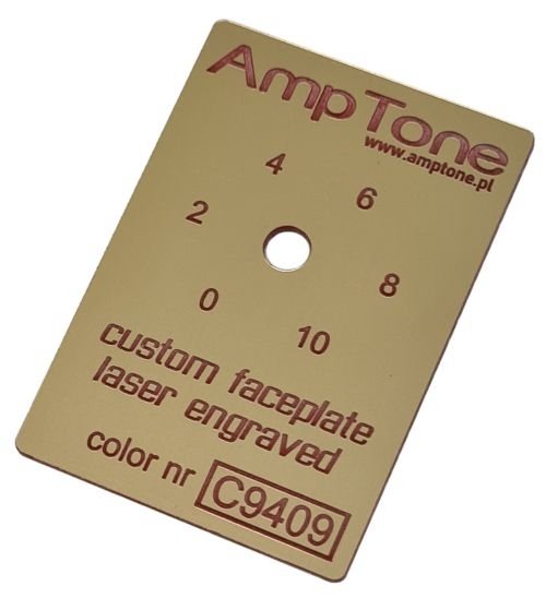 Custom Shop Laser-Engraver - panel/faceplate Metallic