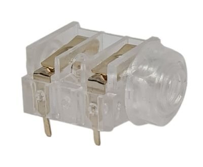 Jack 6,3mm mono, ST Professional, PCB, clear