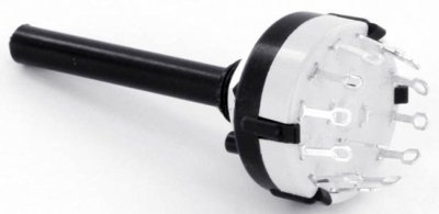 Switch rotary 6 pos 2 poles 24mm