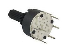 Switch rotary 4 x 2 poles 16mm