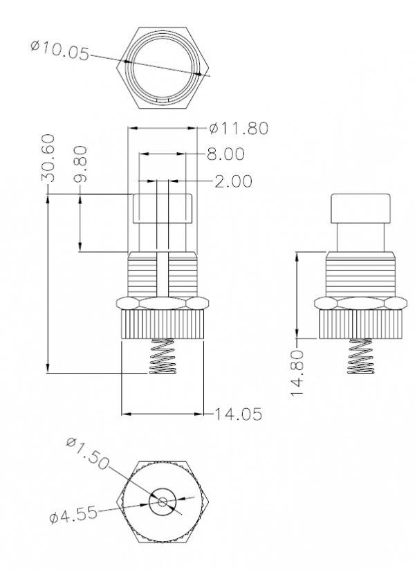 Footswitch / Actuator monentary