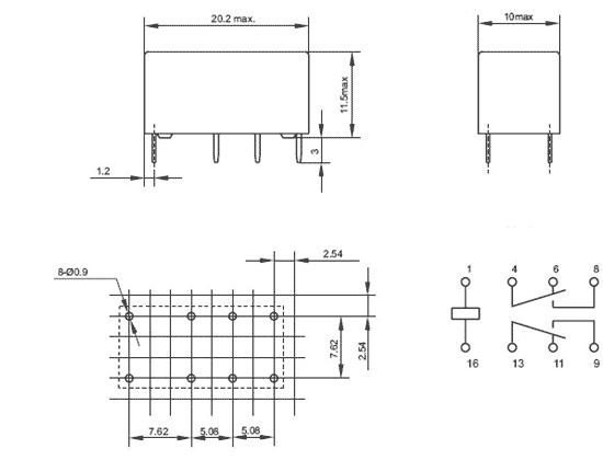 Relay JRC-19F 5V