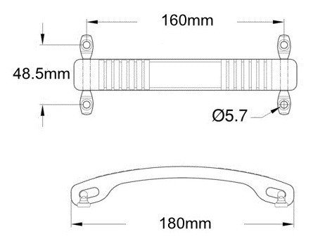 Handle, Dogbone Fender brown