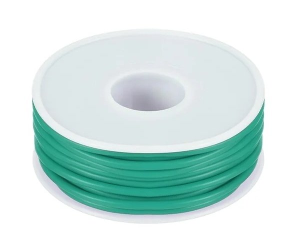 Kabel jednożyłowy Silikonowy 0,35mm2 zielony, szpulka 10m