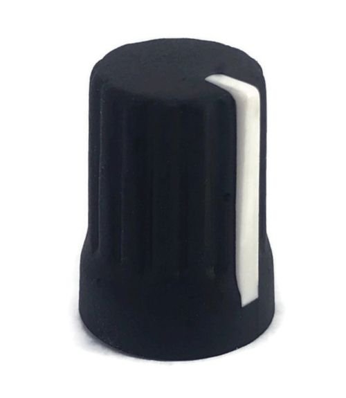 Gałka rubber czarna  15x20mm