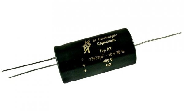 Kondensator elektrolityczny F&amp;T 33uF+33uF 450V