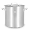 Garnek ze stali nierdzewnej z podziałką 17,2 l | 280x280 mm | z pokrywką | RQ12828