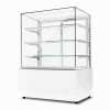 Witryna cukiernicza chłodnicza Dolce Visione Premium 900 | wnętrze ze stali nierdzewnej | 900x670x1300 mm