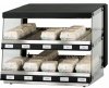 Podgrzewacz do burgerów | witryna grzewcza | dwie półki | 1,16 kW | 800x640x685 mm | RQBIN