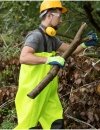 WATERPROOF FLUO CHEST WADERS MAX S5 (SAFETY BOOTS S5 AND KNEE REINFORCEMENT) SBM01 FLUO