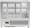 WITRYNA CHŁODNICZA 100L 68x45x67 SREBRNA