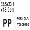 POJEMNIK DO WÓZKA CZARNY PP 33,5x23,1x18