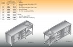 Stół zlewozmywakowy 1-zbiornikowy lo 228/s3 - 2300x600