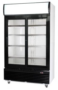 Szafa chłodnicza przeszklona RQ800HSS | drzwi przesuwne | 800 l