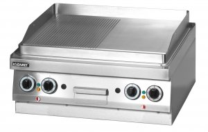 Grill płytowy elektryczny (płyta podwójna 1/2 ryflowana) leg.625 Lozamet 