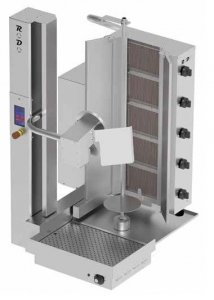 Kebab automatyczny gazowy | gyros automatyczny | wsad 80 kg | 4 palniki | RODO4G