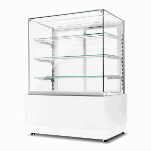 Witryna cukiernicza chłodnicza Dolce Visione Premium 900 | wnętrze ze stali nierdzewnej | 900x670x1300 mm