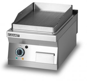 Grill płytowy elektryczny - płyta ryflowana L900.GPE450R Lozamet