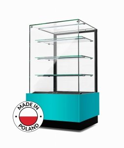 Witryna cukiernicza neutralna Dolce Visione  Neutro  Premium 700 | podświetlany cokół   | 700x670x1300 mm