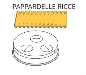 Matryca formująca do maszynki do makaronu PF15E i MPF1.5N PAPPARDELLE RICCE - 16 mm
