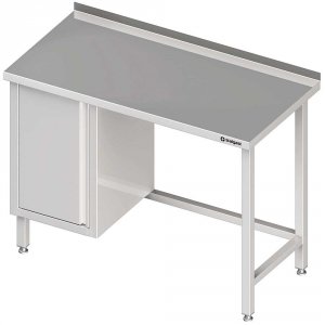 Stół przyścienny z szafką (L),bez półki 1500x600x850 mm