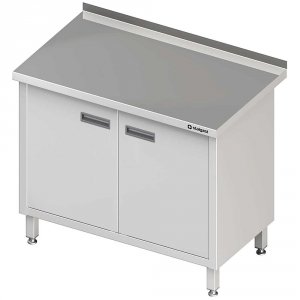 stół przyścienny z drzwiami skrzydłowymi 700x700x850 mm