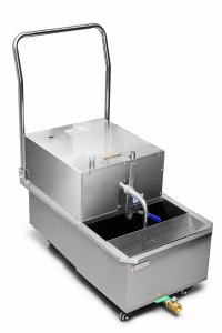 Filtr oleju do smażenia | urządzenie do filtrowania oleju | zbiornik 30l | wydajność filtracji 20 l/min | RQOF48L