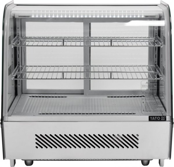 WITRYNA CHŁODNICZA 120L 68x56x66 SREBRNA