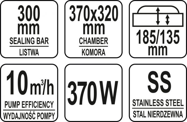 PAKOWARKA PRÓŻNIOWA-KOMOROWA 300MM