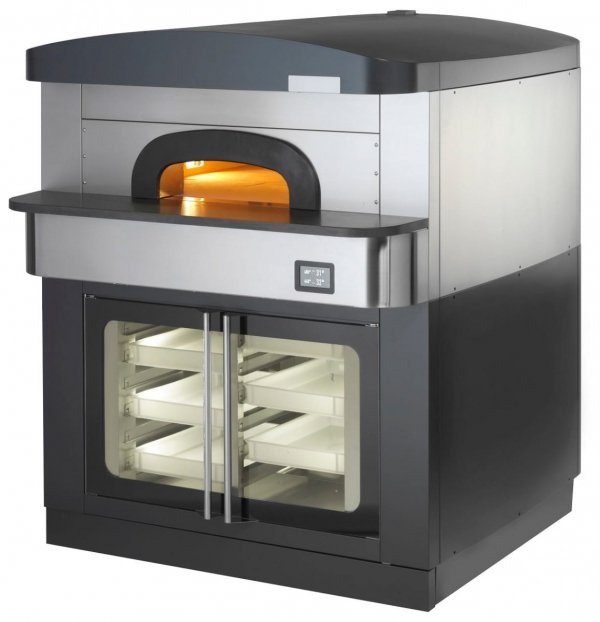 Piec do pizzy neapolitańskiej | elektryczny | komora rozrostu | okap | 6x30 cm | 515 °C | 550 6C