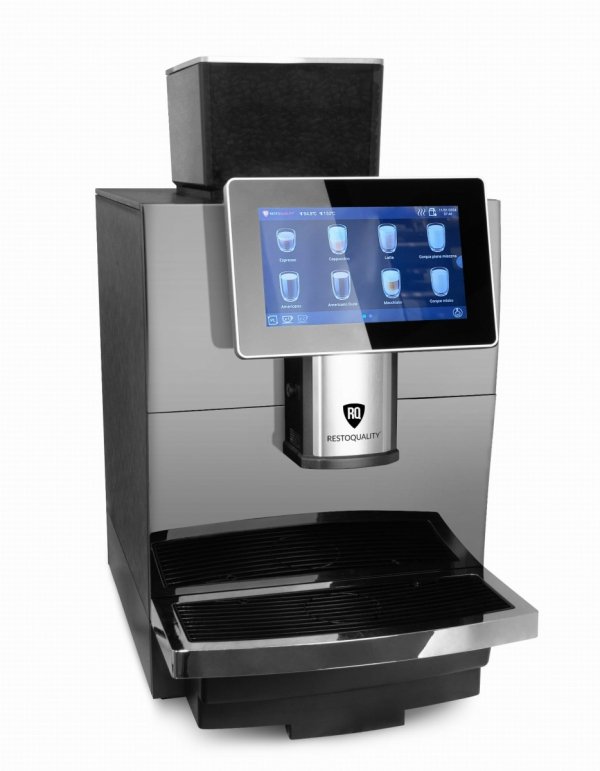 Automatyczny ekspres do kawy RQK2S z ekranem dotykowym | pojemnik 2l |  podłączenie do wody | srebrny