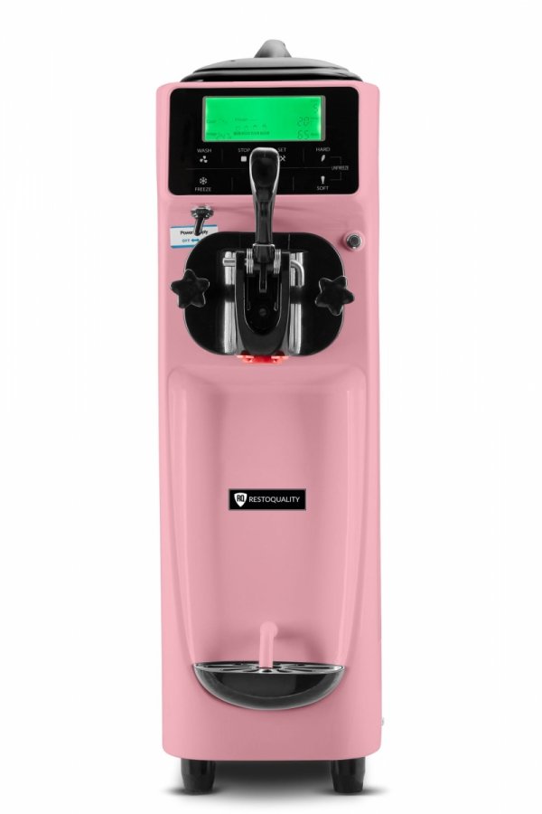 Maszyna do lodów włoskich RQ16E-P | różowa | 6l