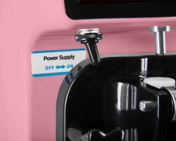 Maszyna do lodów włoskich RQ16E-P | różowa | 6l