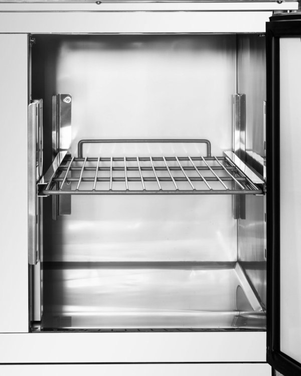 Stół chłodniczy 3-drzwiowy RQS903 S/S TOP | z rantem | 368 l | agregat dolny | 1367x700x960 mm