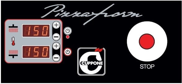 Prasa do ciasta do pizzy Cuppone Pizzaform | ?40-43 cm | 400 placków/h | 5,6 kW | PZF/40DS