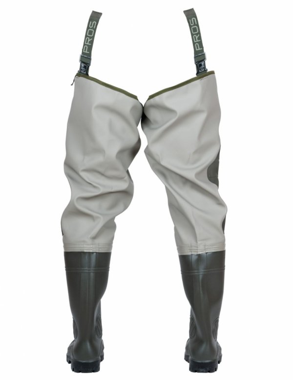 WATERPROOF THIGH WADERS PREMIUM 400P WITH KNEE REINFORCEMENT WRP02