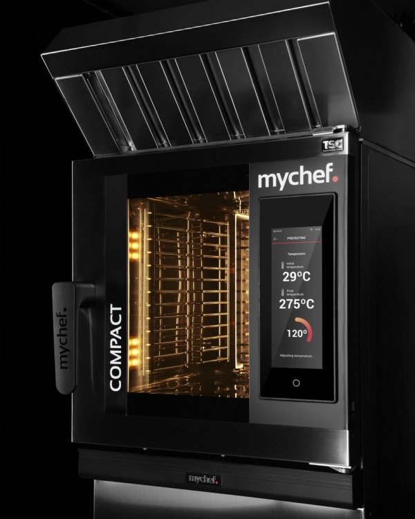 Piec konwekcyjno-parowy elektryczny | automatyczny system myjący | 6xGN2/3 | 6,3 kW | 400 V | Mychef ICOOK Compact 623E TSC  | System TSC - najwyższa stabilność temperatury