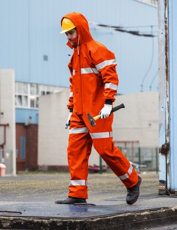 WATERPROOF OVERALLS WITH REFLECTIVE TAPES 104/R