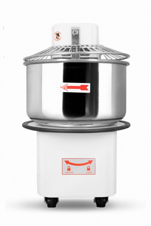Miesiarka spiralna do ciasta | ze stałym hakiem i dzieżą | RQBT30 | 30l | 230V | 2 prędkości