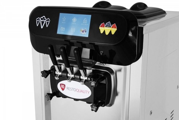 Maszyna do lodów włoskich | automat do lodów soft | 2 smaki + mix | nocne chłodzenie | pompa napowietrzająca | wolnostojąca | 2x8 l