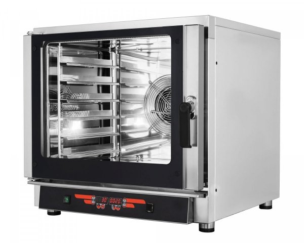 Piec konwekcyjno-parowy FED06 | 6xGN1/1 | 6x600x400 | sonda | 9 programów | 7,65kW