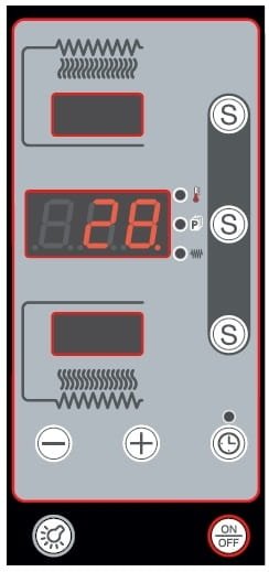 Piec do pizzy elektryczny Cuppone Donatello | dwukomorowy | panel cyfrowy | 4+4x35 | DN435/2 D